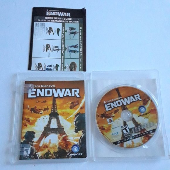 Tom Clancy Playstation 3 Games Ghost Recon Advanced Warfighter and End War - Picture 8 of 10